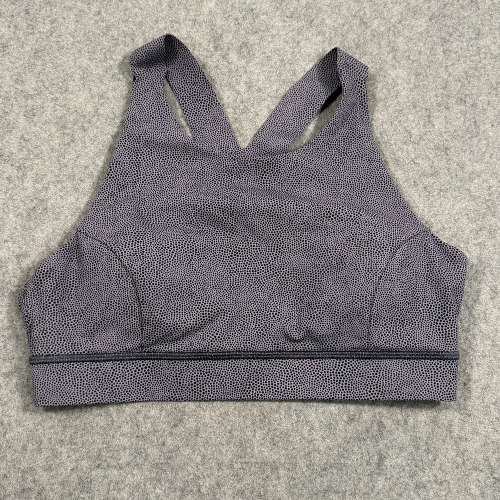 Lululemon Athletica Disperse Dusky Lavender Fast & Free Bra Women's Size 12